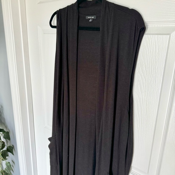 Verve Ami Sleeveless Long Open Cardigan, Black, SIZE 3X, NWT - Picture 7 of 8